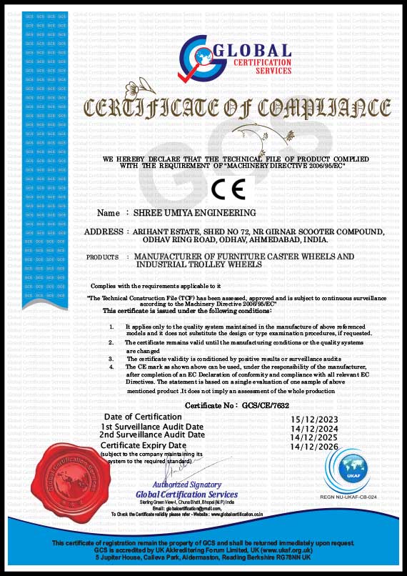 Quality certificate